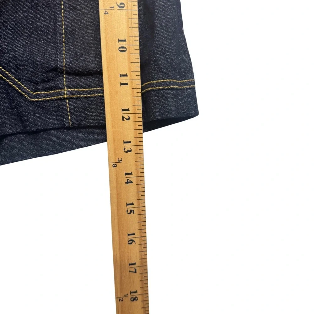 Cinq a Sept Aileen Denim Shorts 8 Indigo Blue‎ Excellent High Waist Utility